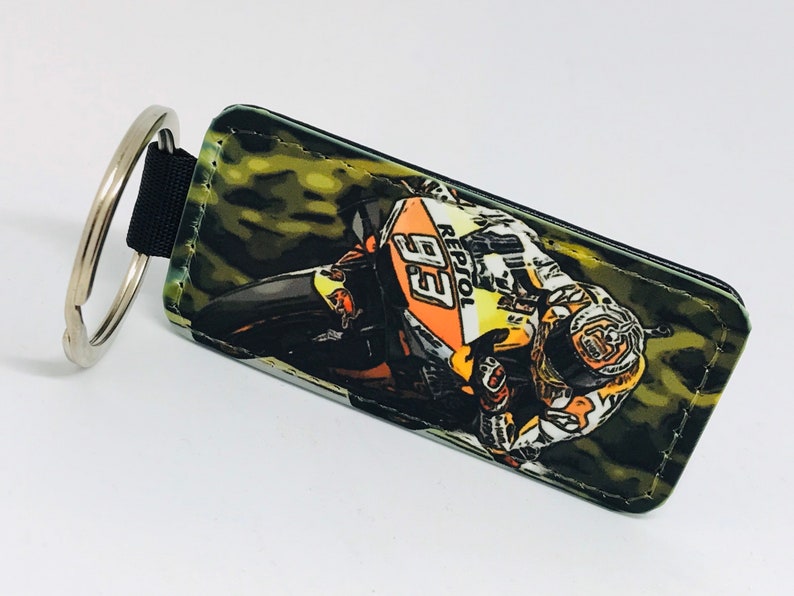 Motorbike leather key ring excellent gift