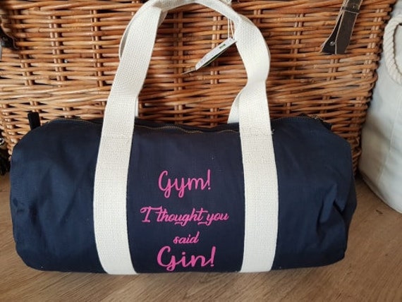 personalised gym bag