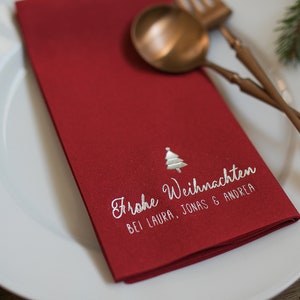 Christmas Napkins Personalized, Christmas decorations, Personalized napkins, DINNER,napkins, Christmas, Xmas, Custom napkins, Decorpress image 3