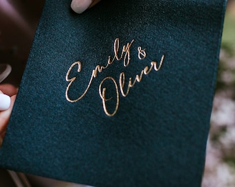 Wedding Cocktail Napkins, soft linen like, Gold foil napkins, airlaid Custom wedding Napkins, Napkins for wedding,