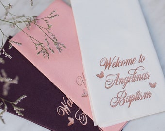Personalized Napkins, Baptism, Event Napkins, Napkins, Custom Napkins, Decorpress,