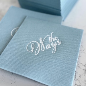 Personalized cocktail Napkins wedding, soft linen like, Gold foil napkins, airlaid Custom wedding Napkins, Napkins for wedding,