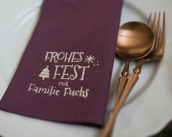 Christmas Napkins Personalized, Christmas decorations, Personalized napkins, DINNER,napkins, Christmas, Xmas, Custom napkins, Decorpress