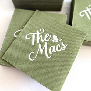 Personalized cocktail Napkins wedding, soft linen like, Gold foil napkins, airlaid Custom wedding Napkins, Napkins for wedding,