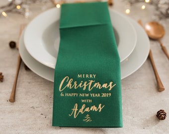 Soft linen Christmas napkins, Christmas decorations, Personalized napkins, DINNER,napkins, Christmas, Xmas, Custom napkins, Decorpress