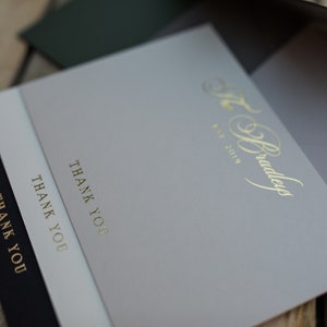 20x Gold Foil Pressed Cards, 600gsm Luxuskarten, personalisiertes Briefpapier, Briefpapier, Dankeskarten, Goldfolie gepresst