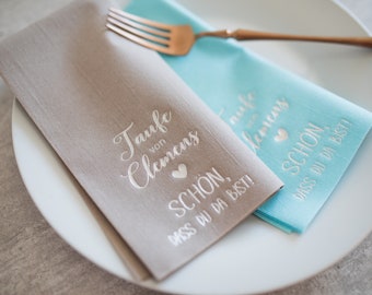 Personalized Napkins, Baptism, Event Napkins, Napkins, Custom Napkins, Decorpress, Anchor