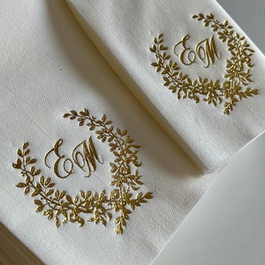 Personalized napkins, Soft linen like napkins disposable, Gold foil, Personalized napkins, DINNER,napkins, Wedding napkins, Decorpress