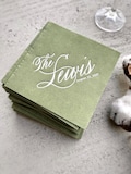 Personalized cocktail Napkins wedding, soft linen like, Gold foil napkins, airlaid Custom wedding Napkins, Napkins for wedding, product logo