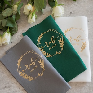 Personalized napkins, Soft linen like napkins disposable, Gold foil, Personalized napkins, DINNER,napkins, Wedding napkins, Decorpress