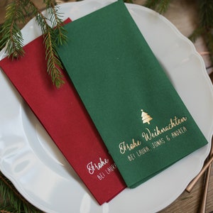 Christmas Napkins Personalized, Christmas decorations, Personalized napkins, DINNER,napkins, Christmas, Xmas, Custom napkins, Decorpress image 8