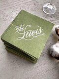 Personalized cocktail Napkins wedding, soft linen like, Gold foil napkins, airlaid Custom wedding Napkins, Napkins for wedding, product logo