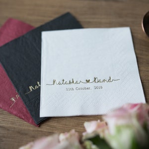 Custom Napkins, cocktail napkins, Personalized Napkins, Event Favors, Party Napkins, Wedding napkins, Bridal Shower