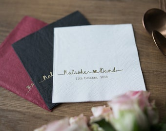 Custom Napkins, cocktail napkins, Personalized Napkins, Event Favors, Party Napkins, Wedding napkins, Bridal Shower