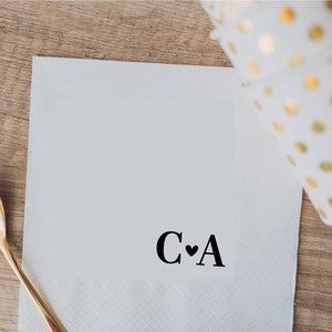 Custom Napkins, cocktail napkins, Personalized Napkins, Event Favors, Party Napkins, Wedding napkins, Bridal Shower