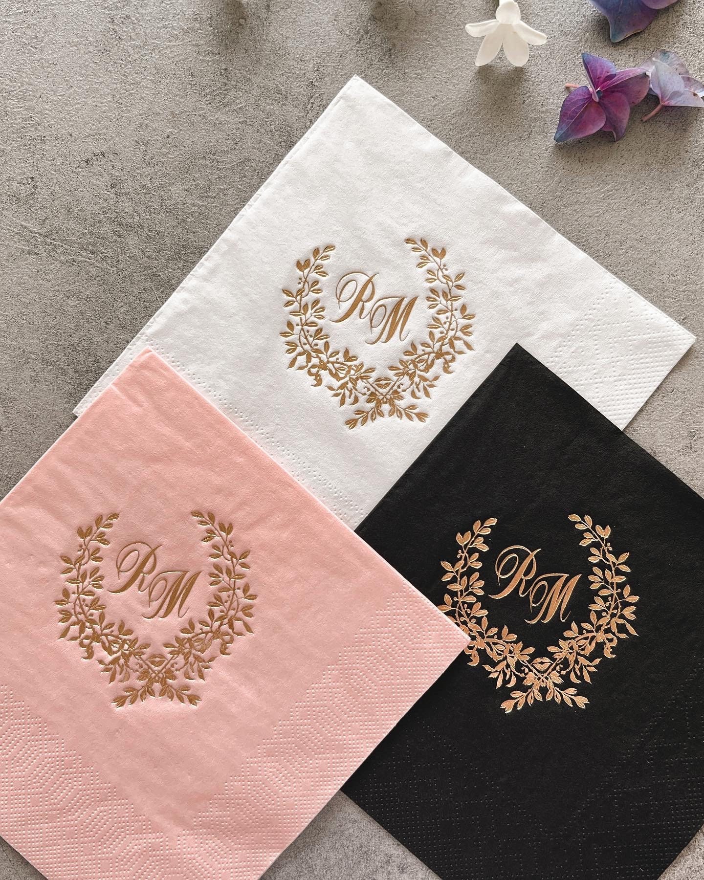 Custom Napkins, cocktail napkins, Personalized Napkins, Event Favors, Party Napkins, Wedding napkins, Bridal Shower