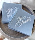 Personalized Wedding Napkins with Last Name, Custom Cocktail Napkins, Linen Feel Paper, Elegant Reception Decor product logo