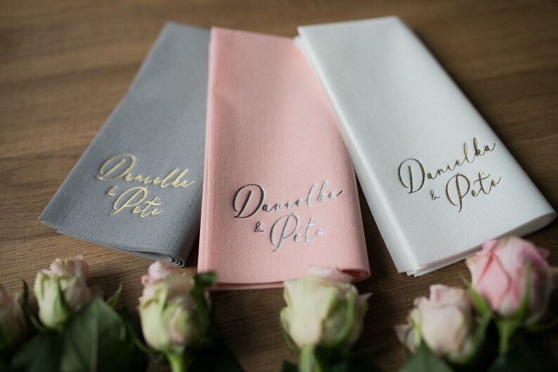 Bedruckte Servietten Servietten mit Namen Personalisierte Etsy.de