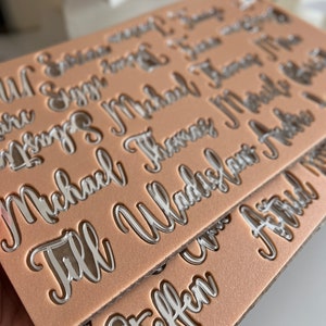 Wedding place cards Custom Lasercut, Place name settings, Guest names, Decoration wedding wood decor, name tag image 10