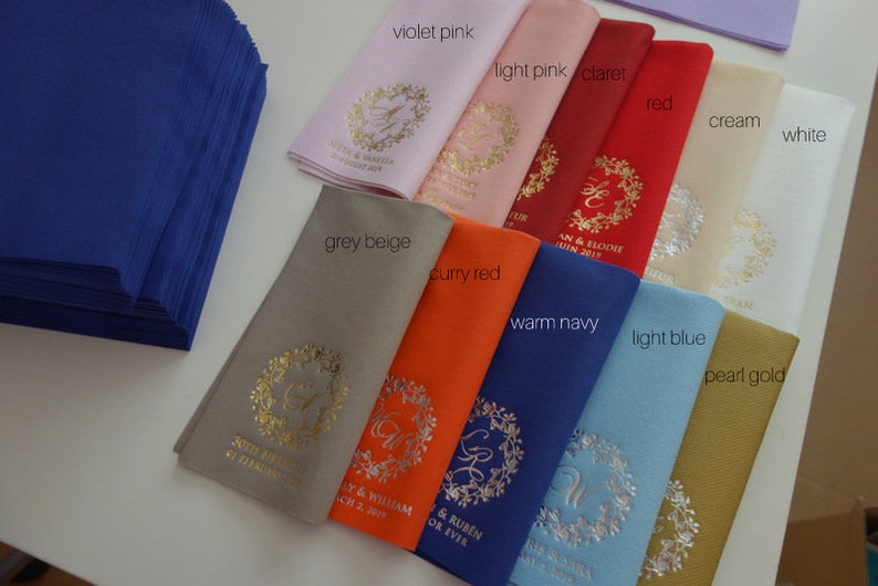 Personalized Wedding Soft Linen Like Napkins Disposable Etsy
