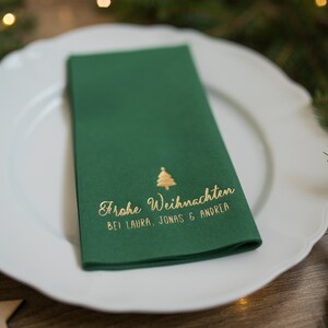 Christmas Napkins Personalized, Christmas decorations, Personalized napkins, DINNER,napkins, Christmas, Xmas, Custom napkins, Decorpress image 10