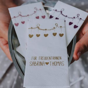 20x Wedding Tissues, Wedding Handkerchief, Tears of Joy,Personalized Wedding Tissues, Freudentränen Taschentücher Hochzeit