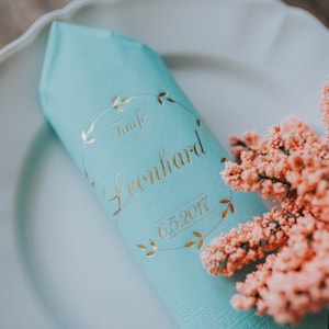 Personalisierte Servietten, Personalized Napkins, Custom Napkins, Taufe, Servietten, Baby shower napkins,  Custom Luncheon Napkins