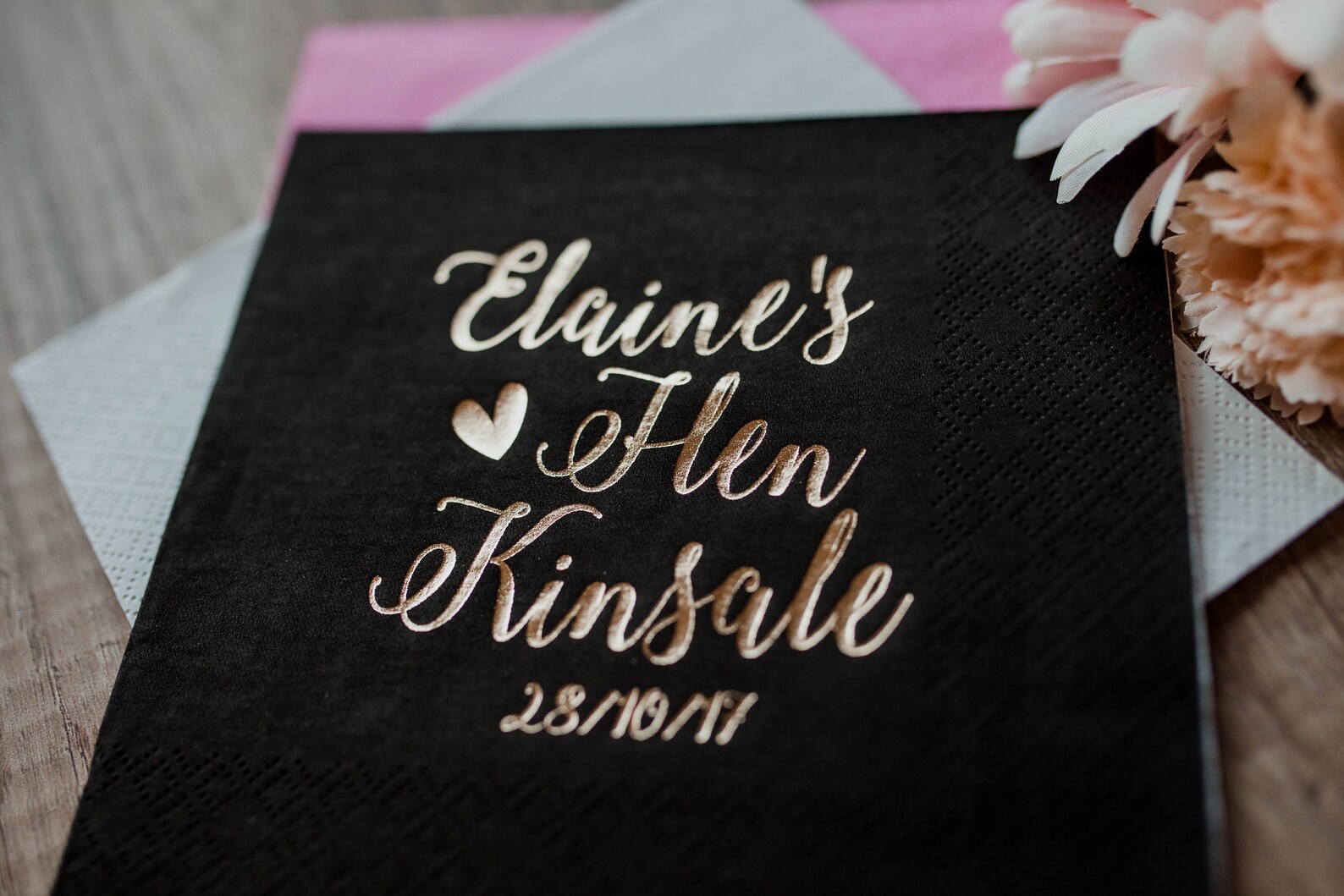 Personalized Napkins Hen Party Napkins Personalized Napkins Etsy