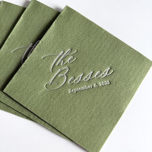 Personalized cocktail Napkins wedding, soft linen like, Gold foil napkins, airlaid Custom wedding Napkins, Napkins for wedding,
