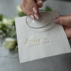 Personalized cocktail napkins, Cheers Napkins, napkins engagement, napkins wedding reception, Wedding Napkins, Monogramed Napkins,