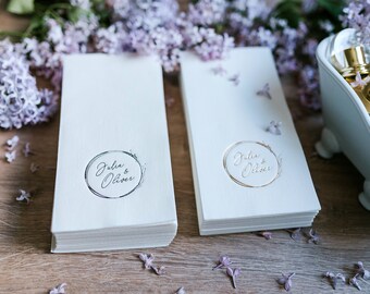 Custom Linen-Like Guest Towels, Guest napkins, Housewarming Party, Wedding Napkins, Powder Room Napkins, Guest Bathroom Towels, Decorpress