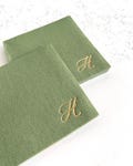 Personalized cocktail Napkins wedding, soft linen like, Gold foil napkins, airlaid Custom wedding Napkins, Napkins for wedding, product logo