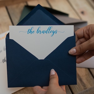 Tarjetas tipográficas personalizadas con nombre, papelería personalizada, papelería tipográfica, tarjetas de agradecimiento, lámina de oro prensada