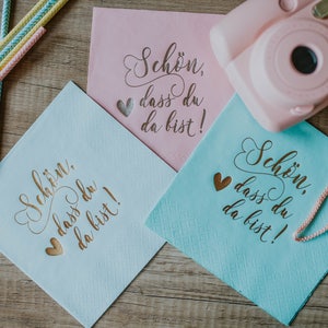 Personalisierte Servietten, Hochzeit, Personalized Napkins, Custom Napkins, Wedding Napkins, Monogramed Napkins, Custom Luncheon Napkins