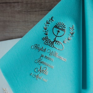 Personalized napkins, DINNER, Personalisierte Servietten, Kommunion, Servietten, Konfirmation, Communion, Confirmation napkins, image 5