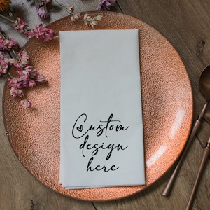 Personalized napkins, Soft linen like napkins disposable, Gold foil, Personalized napkins, DINNER,napkins, Wedding napkins, Decorpress