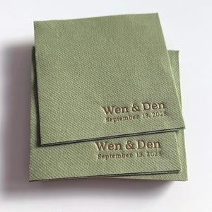 Personalized cocktail Napkins wedding, soft linen like, Gold foil napkins, airlaid Custom wedding Napkins, Napkins for wedding,