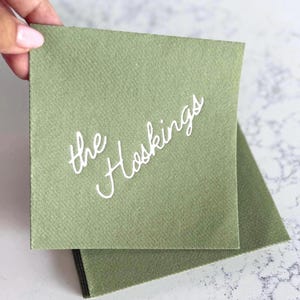 Personalized cocktail Napkins wedding, soft linen like, Gold foil napkins, airlaid Custom wedding Napkins, Napkins for wedding,