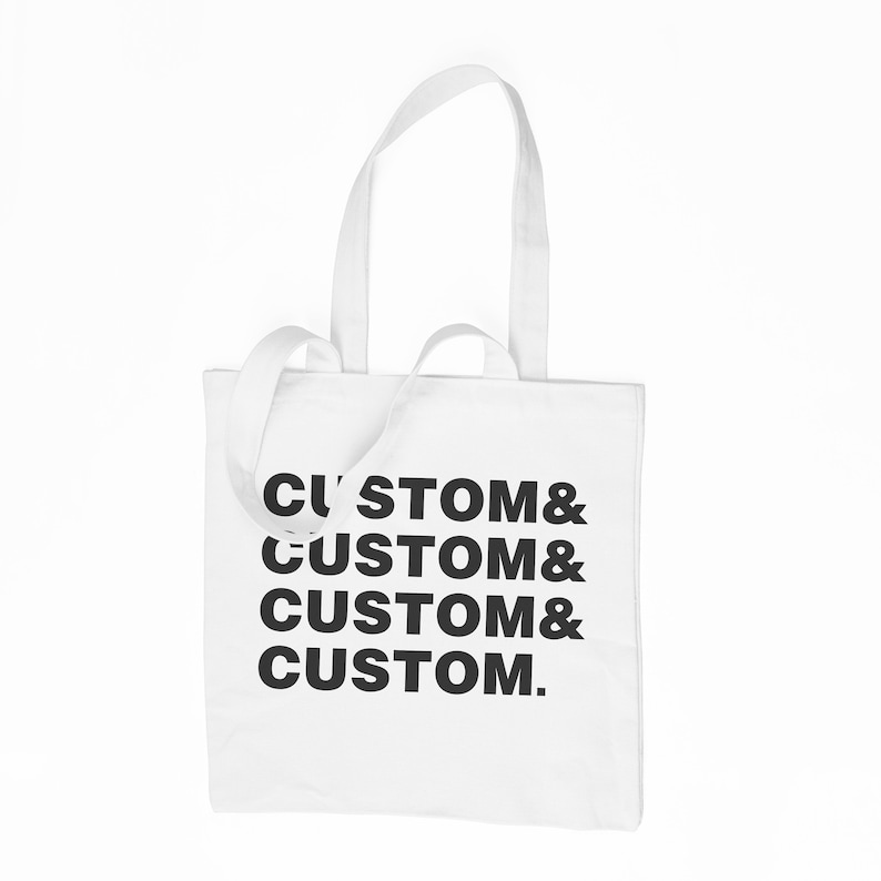 Reusable Shopping Bag Custom Names Tote Bag Customised Shopping Bag Personalized Tote