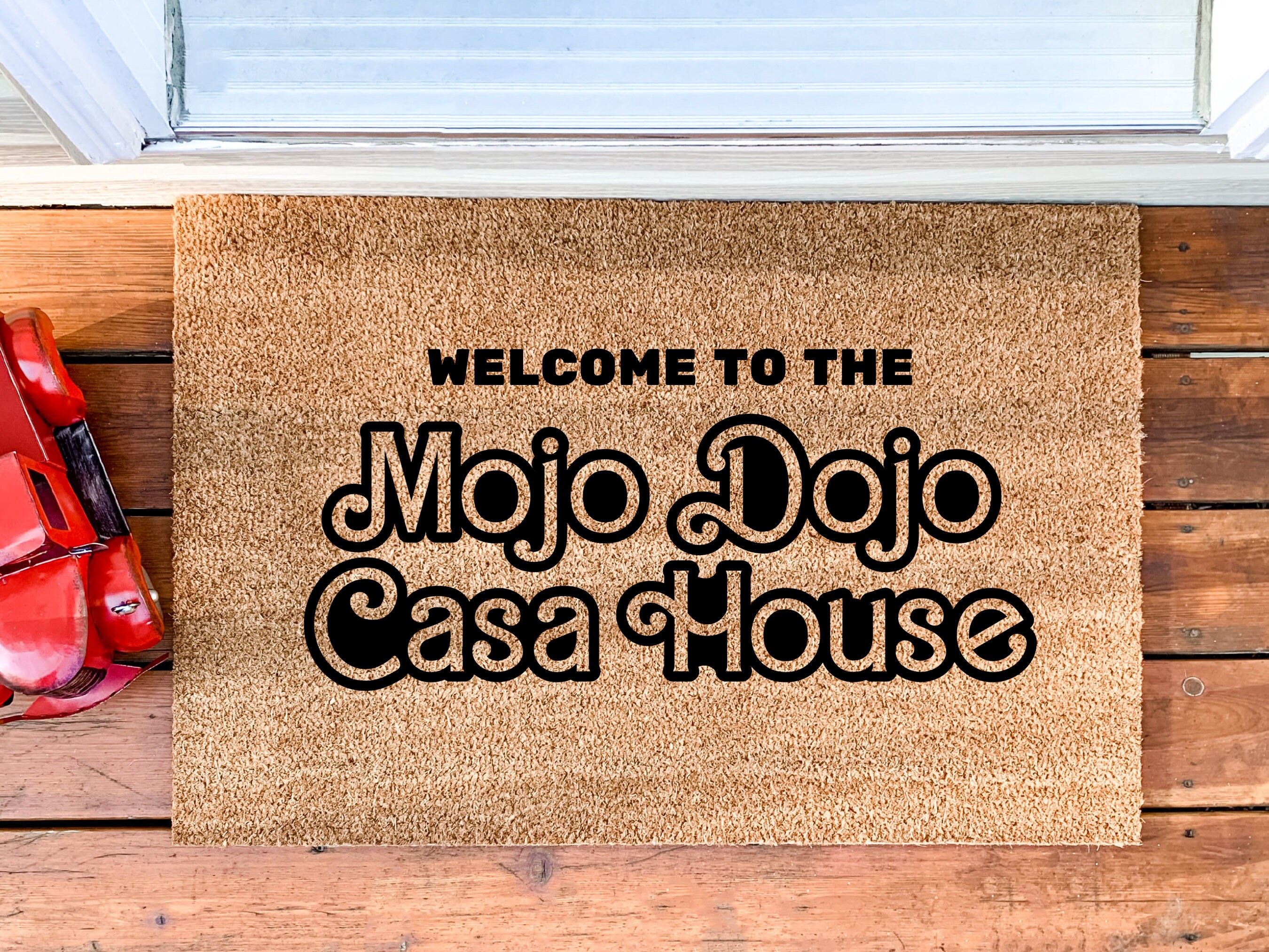 Welcome to the Mojo Dojo Casa House Doormat Welcome Door Mat New Home Gift  Movie Doormat Home Decor Closing Gift Front Door 