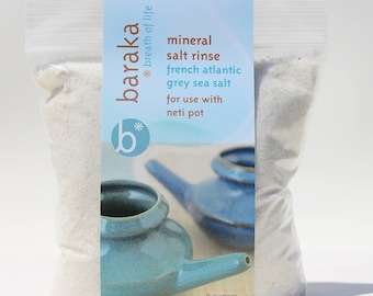 Baraka Mineral Sea Salt Rinse 8oz- French Atlantic Sea Salt