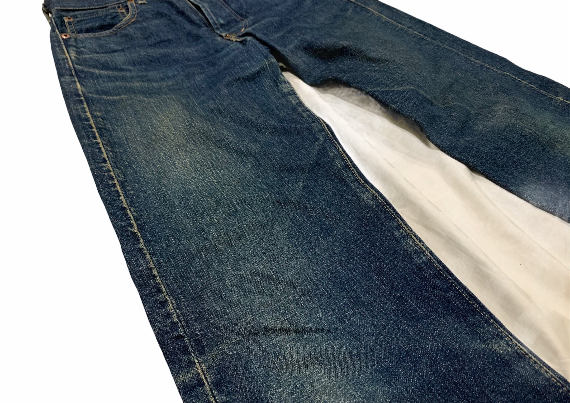 Rare Levis 701XX Big E buckle back vintage selvedge jeans | Etsy