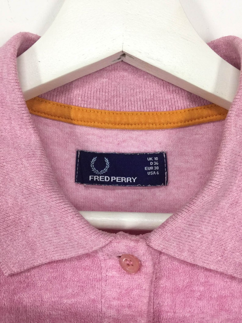 RareFred perry polo jumper/towel fabric/fred perry | Etsy