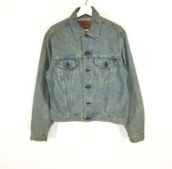 Rare!! Levis big E vintage trucker denim jacket/Le