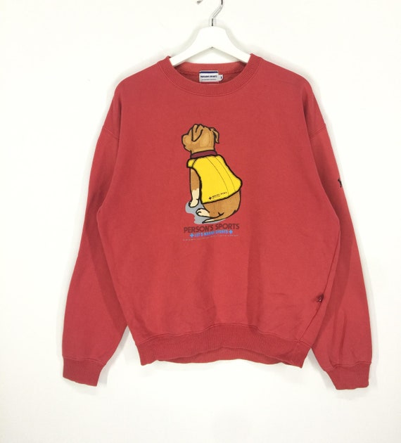 Rare!!Persons sports dog big logo sweatshirt/anima