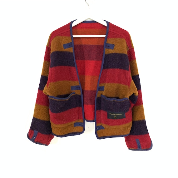 Rare!! Valentino garavani multicolor stripe mohair