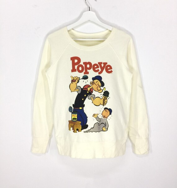 Rare!!Popeye cartoon sweatshirt/popeye the sailorm
