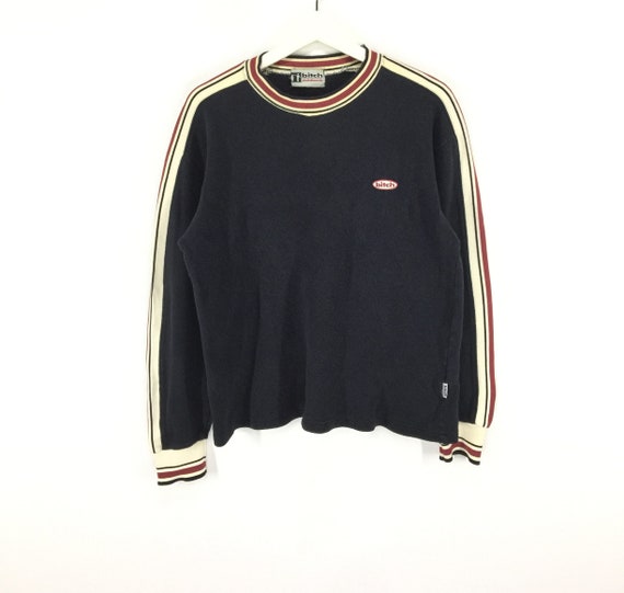Rare!! Bitch multicolor stripe vintage 90s sweatsh