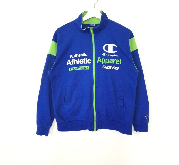Rare!! Champion big logo vintage 90s track top swe
