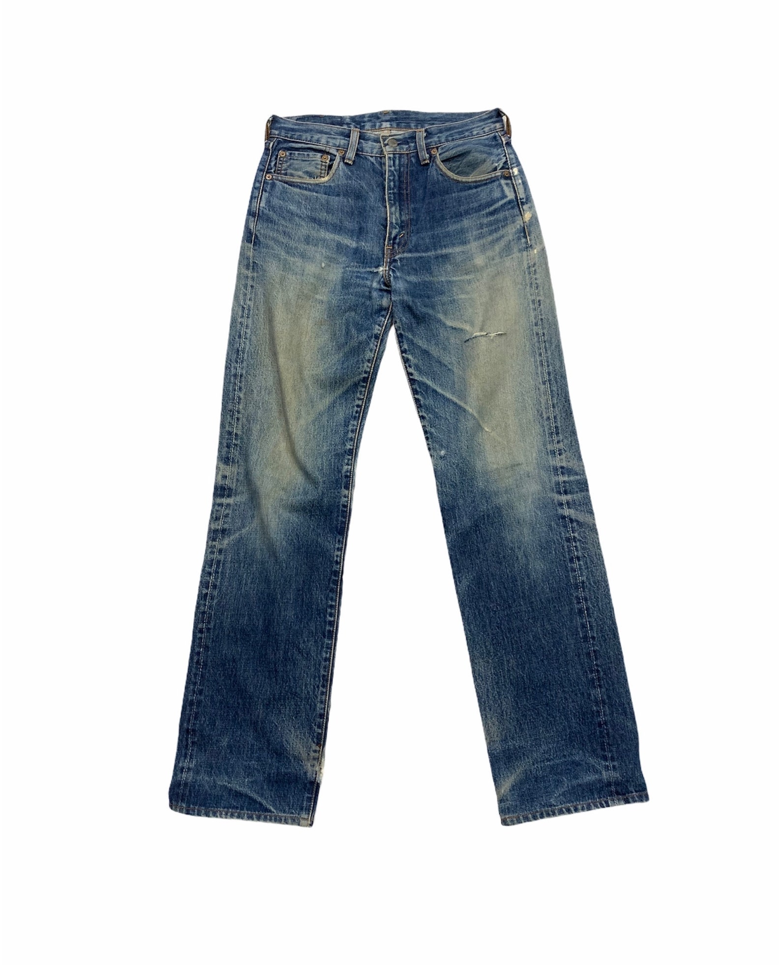 Rare Levis 502 big E redline vintage distressed jeans | Etsy